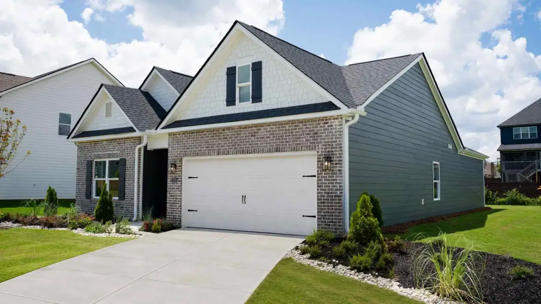 Front exterior of a home in the The Hideaway at Edgestone community, located in Ooltewah, TN (Image 2).