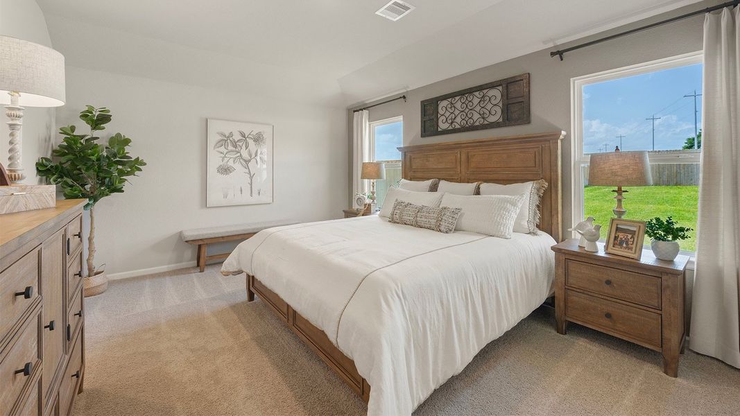 Furnished interior in a model home at Wilkins Valley in Brenham (Image 13).