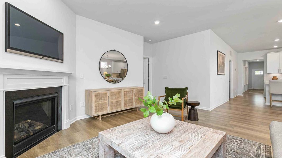 Furnished interior in a model home at Quarry Hills - Freedom in Swepsonville (Image 5).