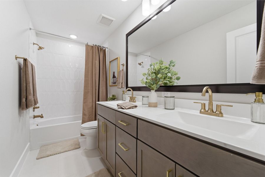 Furnished interior in a model home at Ashland in Angleton (Image 42).