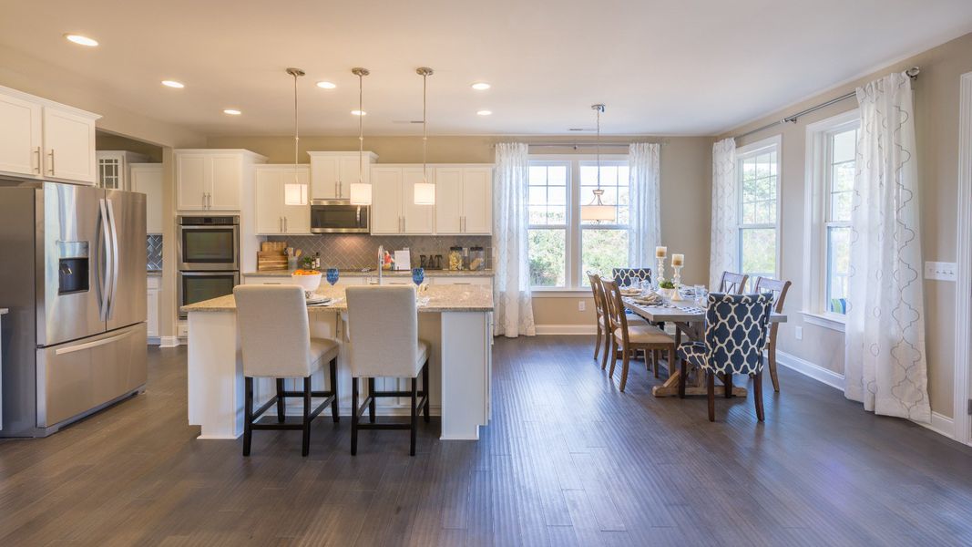 Furnished interior in a model home at Jasper's Landing in Four Oaks (Image 5).
