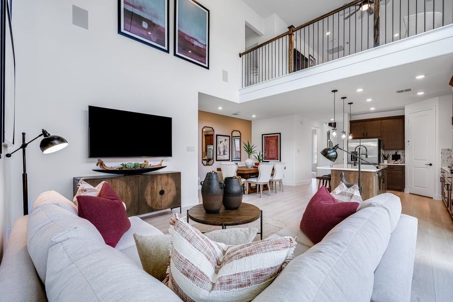 Furnished interior in a model home at The Ranch at Uptown Celina 40s in Celina (Image 38).