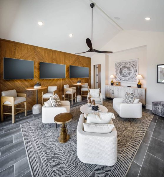 Furnished interior in a model home at Windsong Ranch in Prosper (Image 34).