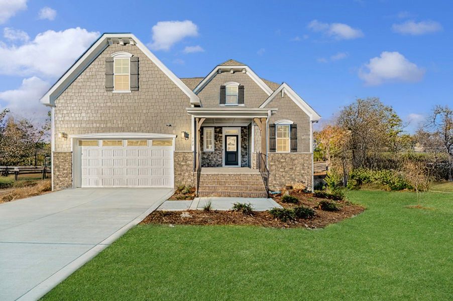 Front exterior of a home in the Holston community, located in Fuquay Varina, NC (Image 2).