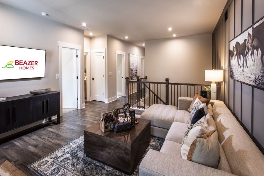 Furnished interior in a model home at Cambridge at Steels Bridge in Canton (Image 9).