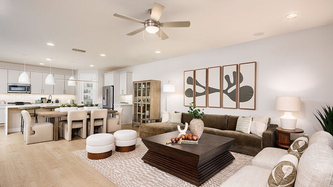 Furnished interior in a model home at Salero Journey Collection in Phoenix (Image 3).