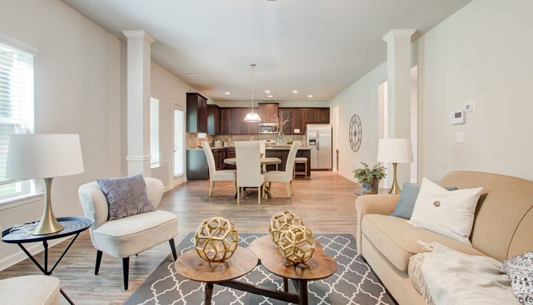 Furnished interior in a model home at Westbury in Griffin (Image 11).