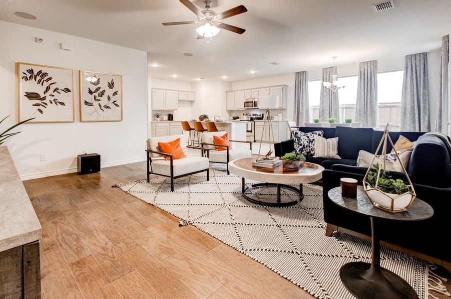 Furnished interior in a model home at Palmilla Springs in Fort Worth (Image 25).