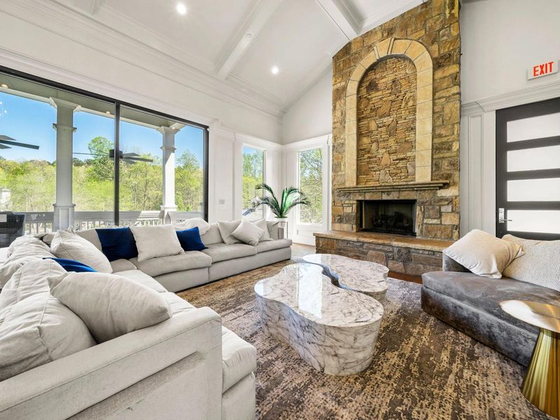 Furnished interior in a model home at Riverwood in Dallas (Image 22).