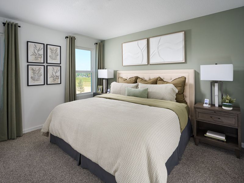 Furnished interior in a model home at Cagan Crossings West in Clermont (Image 20). Furnished interior in a model home at Cagan Crossings West in Clermont (Image 20).