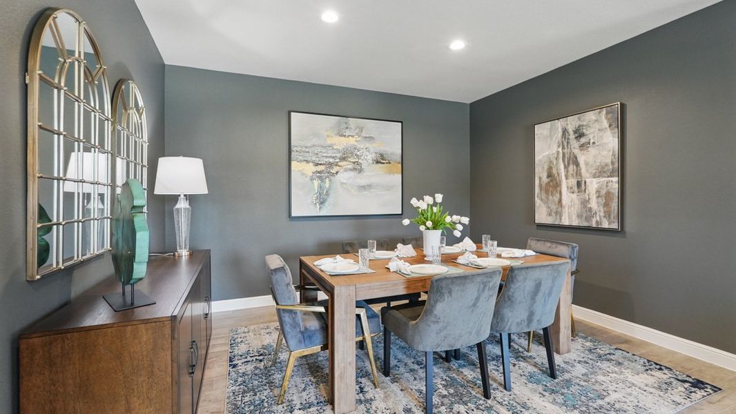 Furnished interior in a model home at Retta Estates in Mansfield (Image 11).