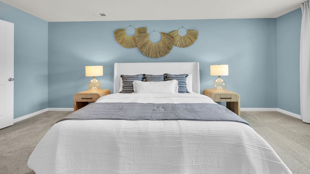 Furnished interior in a model home at The Cove at Mallard Crossing in Summerville (Image 34).