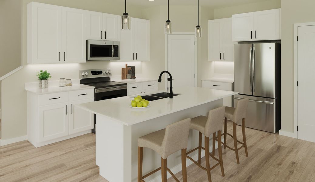Furnished interior in a model home at Parkstead at Holly Springs in Holly Springs (Image 8).