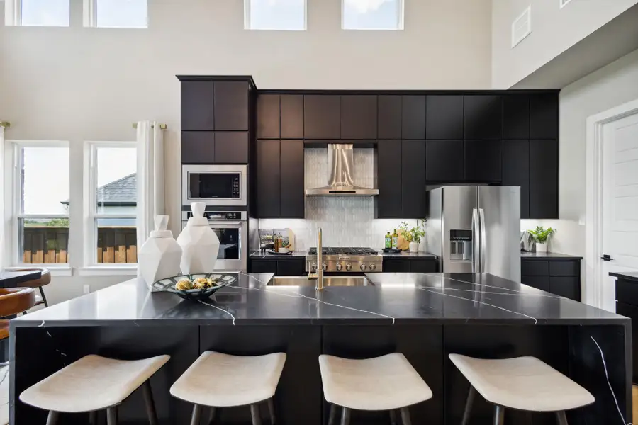 Furnished interior in a model home at Walsh in Aledo (Image 7).