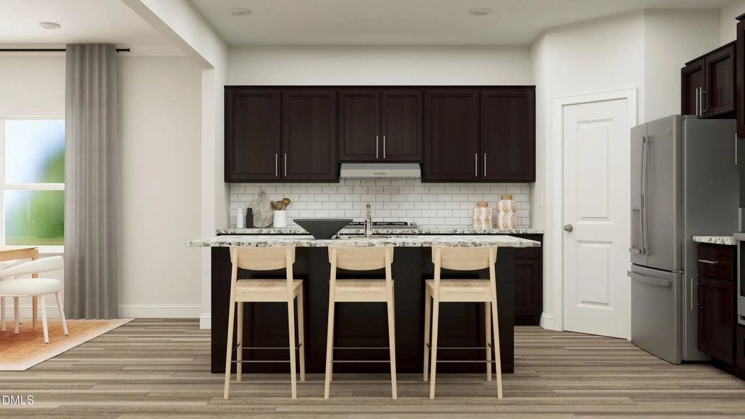 Furnished interior in a model home at Retreat at Robertson: Cottage in Knightdale (Image 5).