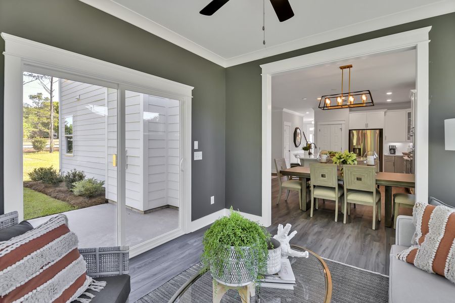 Furnished interior in a model home at Autumn Pond in Blythewood (Image 18).