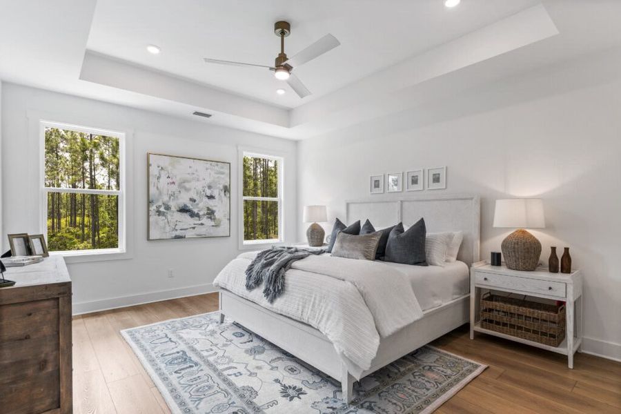 Furnished interior in a model home at Brizo in Santa Rosa Beach (Image 9).