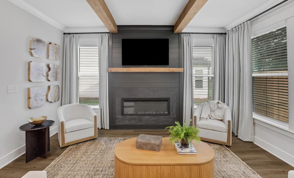 Furnished interior in a model home at Villas at Dawsonville Townhomes in Dawsonville (Image 8). Furnished interior in a model home at Villas at Dawsonville Townhomes in Dawsonville (Image 8).