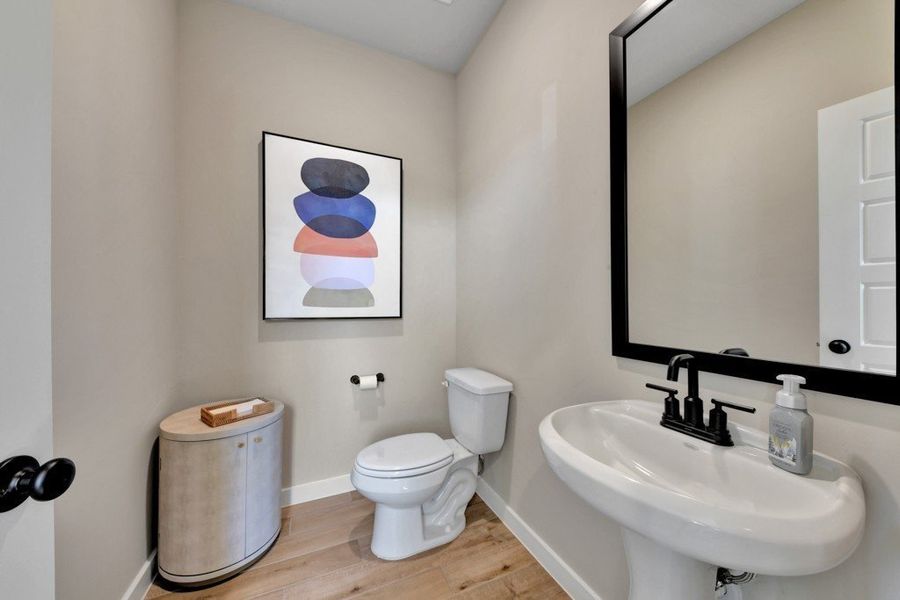 Furnished interior in a model home at Veranda Designer in San Antonio (Image 28).