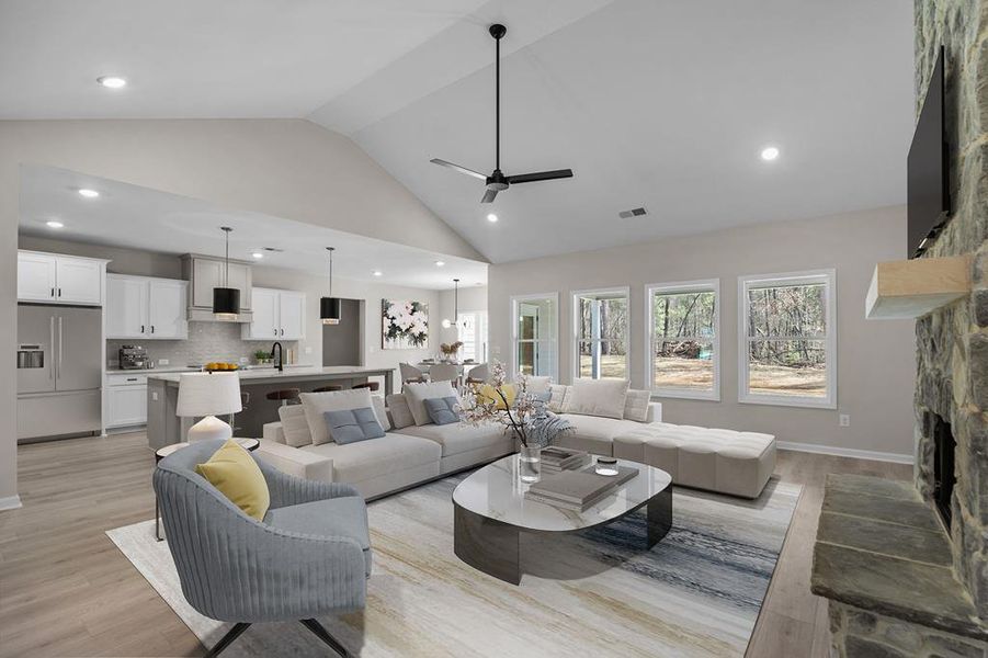 Furnished interior in a model home at Liberty Station in Bremen (Image 4).