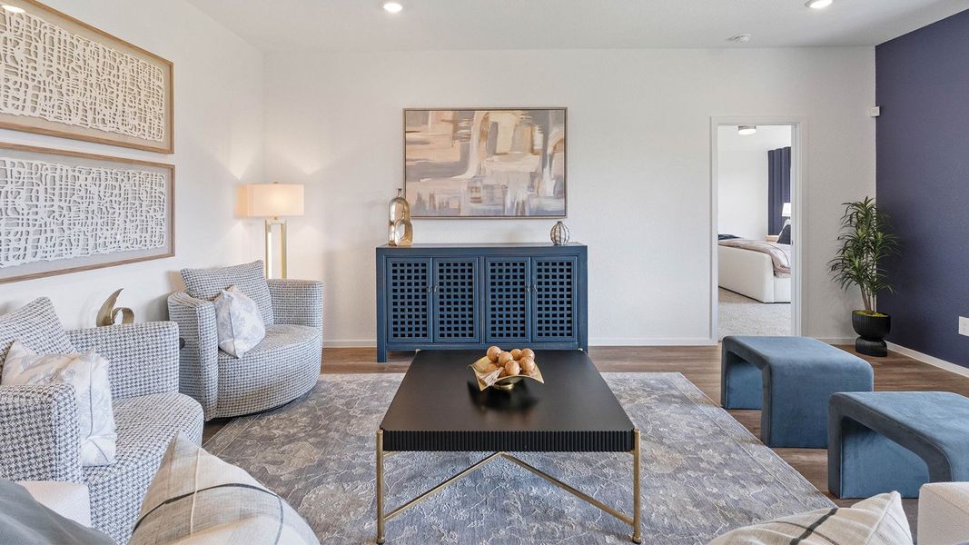 Furnished interior in a model home at Medina in Dayton (Image 7).