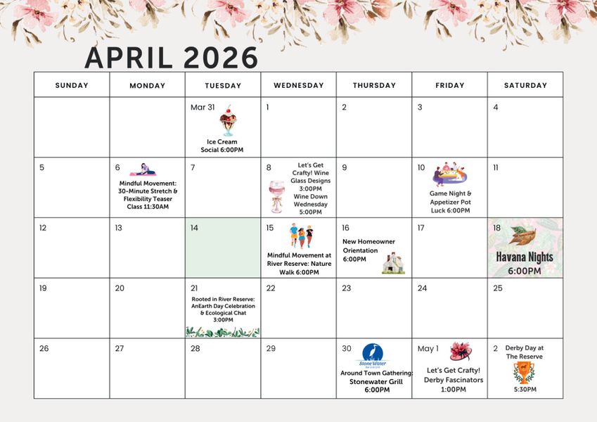 Lifestyle Events | April 2026