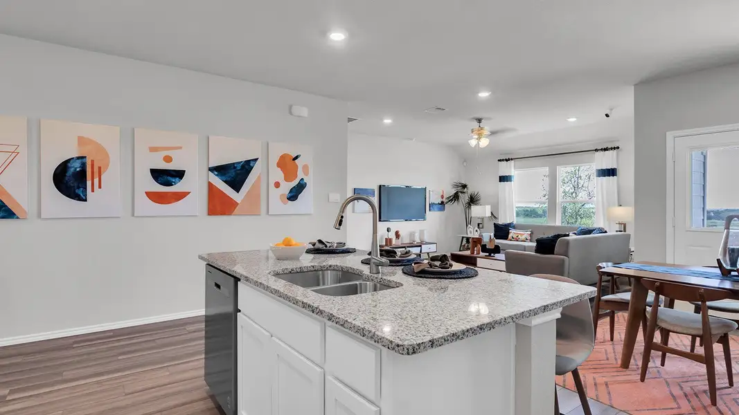 Furnished interior in a model home at Oak Ridge in Temple (Image 5).