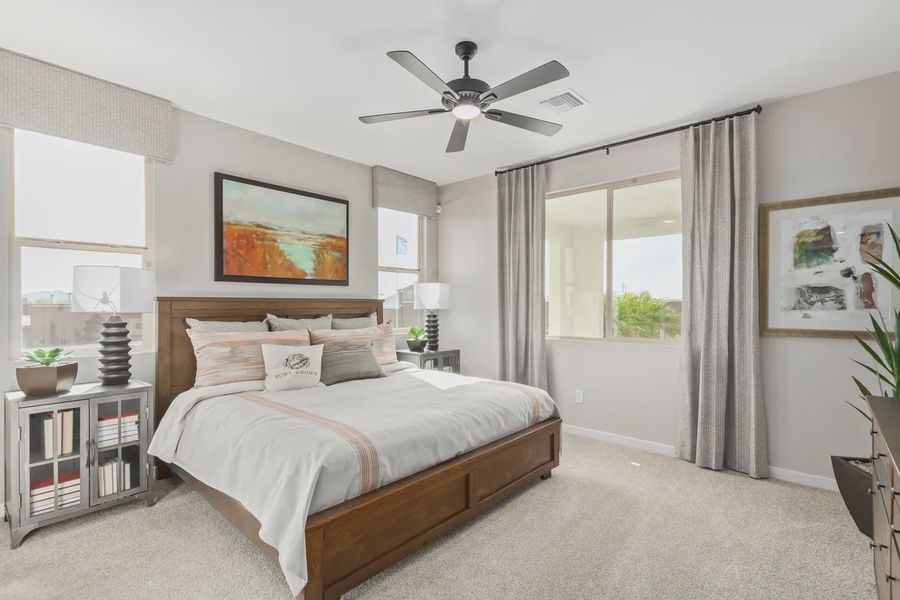 Furnished interior in a model home at Avanti at Granite Vista in Waddell (Image 7).