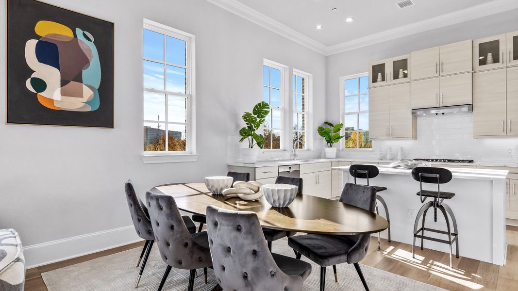 Furnished interior in a model home at Cedar Branch in Dallas (Image 15). Furnished interior in a model home at Cedar Branch in Dallas (Image 15).