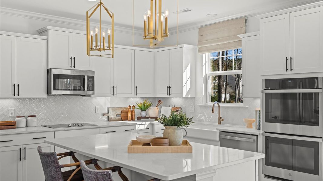 Furnished interior in a model home at Bellerose in Gibsonville (Image 19).