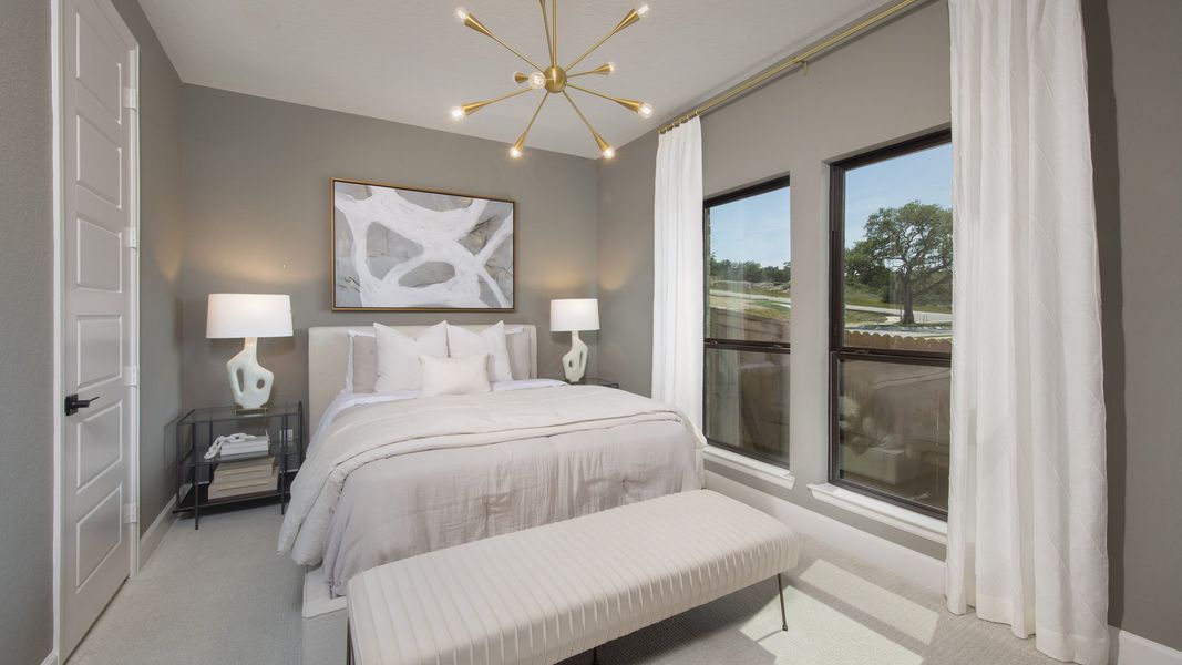 Furnished interior in a model home at Johnson Ranch 55' in Bulverde (Image 25). Furnished interior in a model home at Johnson Ranch 55' in Bulverde (Image 25).