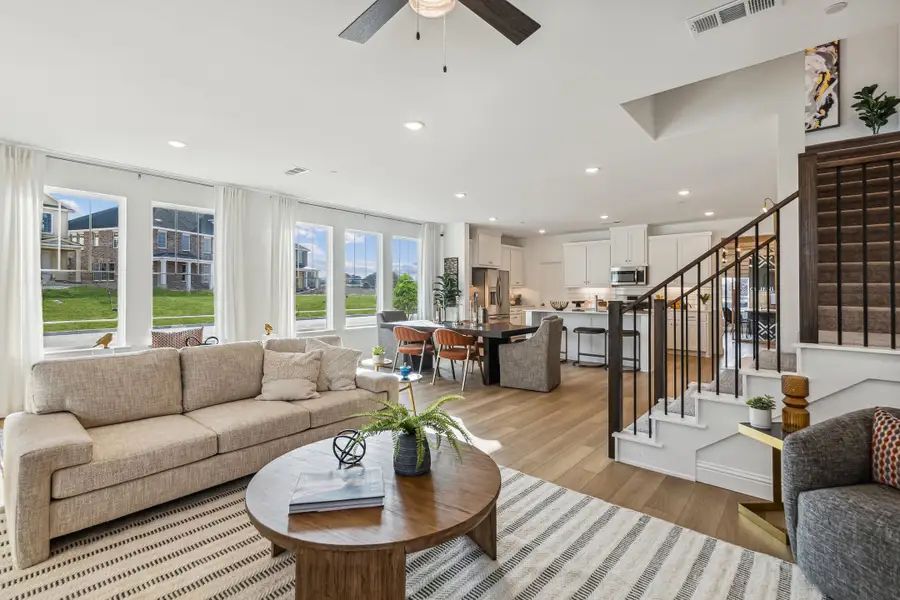 Furnished interior in a model home at Village on Main Street in Frisco (Image 10).