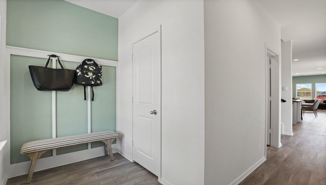 Furnished interior in a model home at Breckenridge Forest in Spring (Image 24).