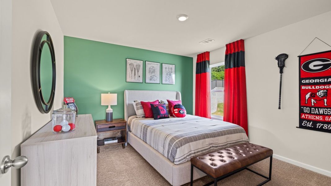 Furnished interior in a model home at Brooks Station in Dacula (Image 45). Furnished interior in a model home at Brooks Station in Dacula (Image 45).