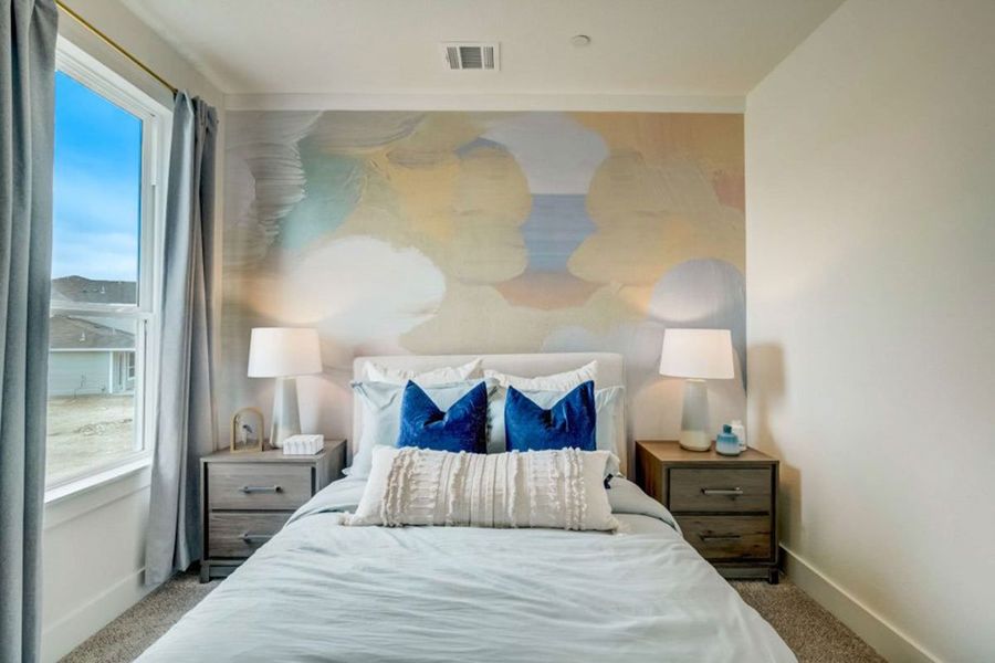 Furnished interior in a model home at Avery Centre in Round Rock (Image 27).