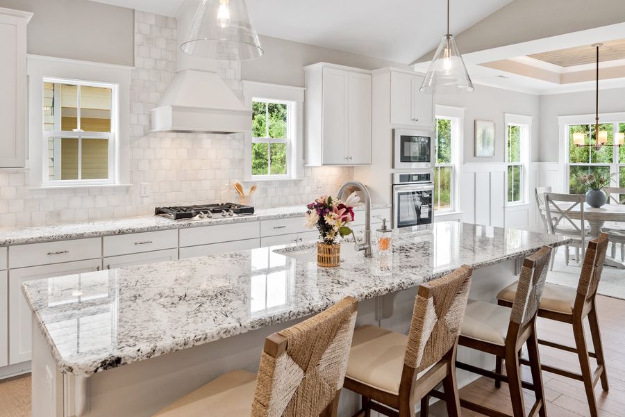 Furnished interior in a model home at Sidbury Landing in Wilmington (Image 7).