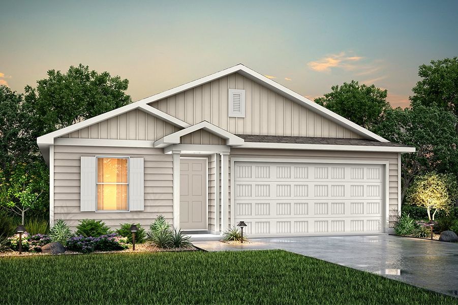 Front exterior of a home in the The Reserve at Four Oaks community, located in Four Oaks, NC (Image 7).