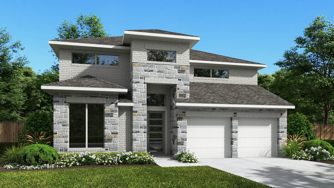 Front exterior of a home in the Eliana community, located in Prosper, TX (Image 4).