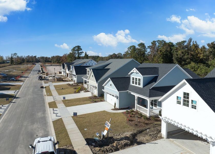 Aerial view of the Riverside Cove community in Wilmington, NC, showing layout and nearby surroundings (Image 8). Aerial view of the Riverside Cove community in Wilmington, NC, showing layout and nearby surroundings (Image 8).
