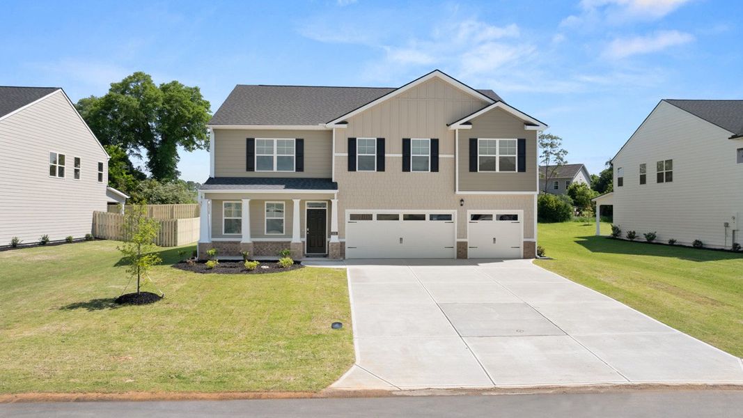 Front exterior of a home in the Chukker Creek Landing community, located in Aiken, SC (Image 10).
