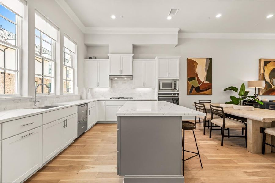 Furnished interior in a model home at Las Colinas Station in Irving (Image 13). Furnished interior in a model home at Las Colinas Station in Irving (Image 13).