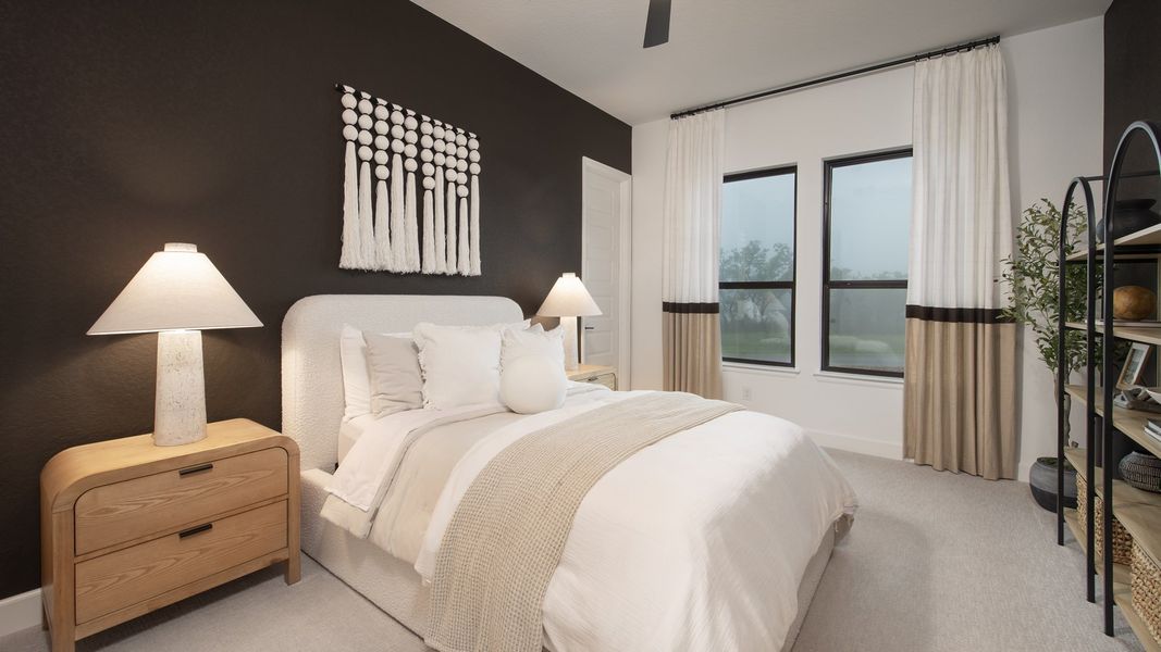 Furnished interior in a model home at The Preserve at Elm Creek 1 Acre in New Braunfels (Image 19).