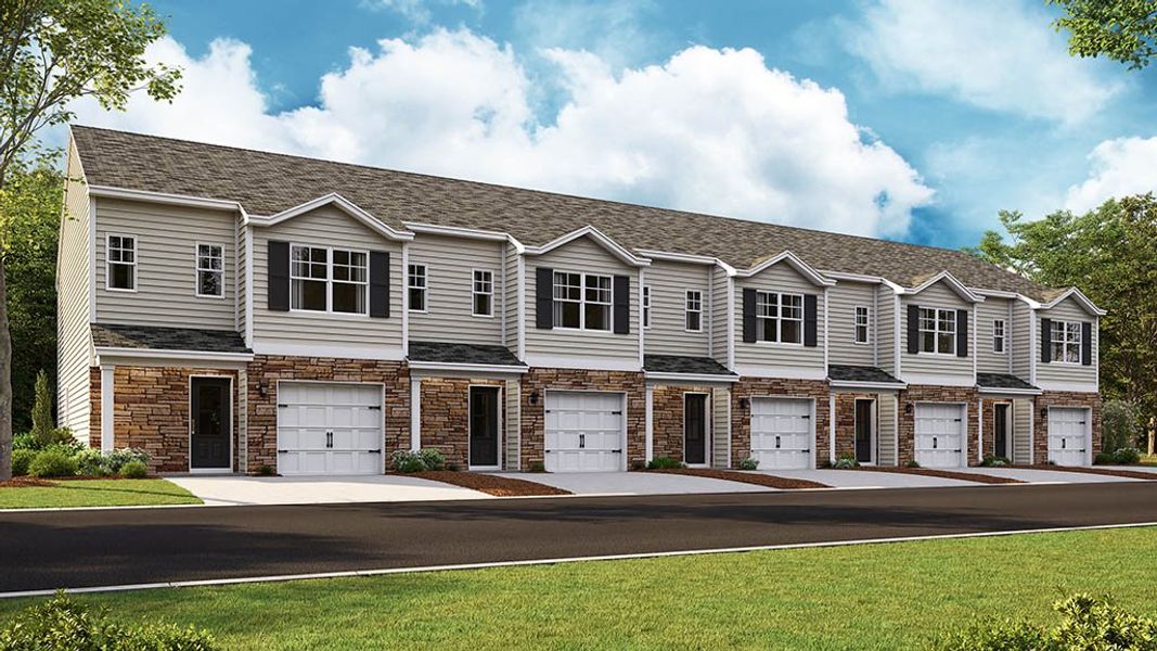 Front exterior of a home in the Fieldcrest Acres Townhomes community, located in Blountville, TN (Image 8).