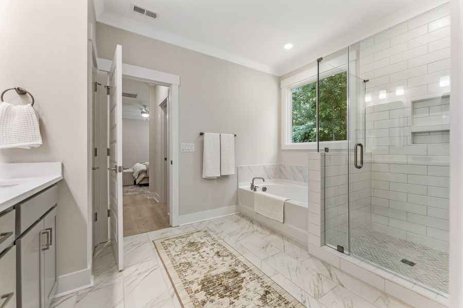 Furnished interior in a model home at South Park in Piedmont (Image 29).