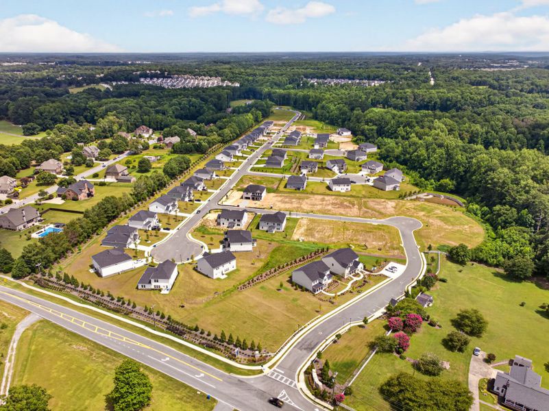 Large homesites Large homesites