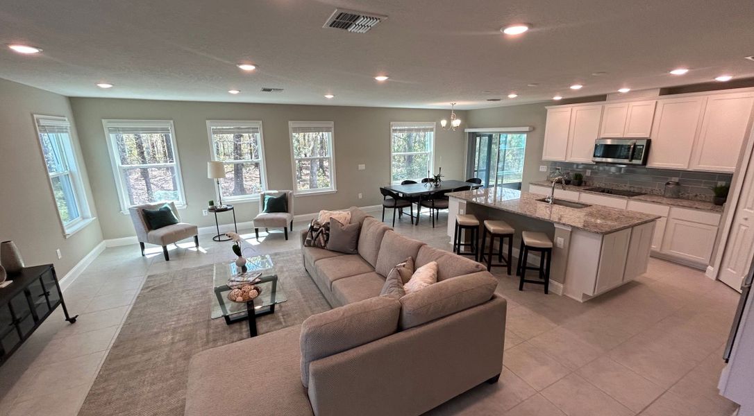 Furnished interior in a model home at Creekside Landing in Callahan (Image 8).