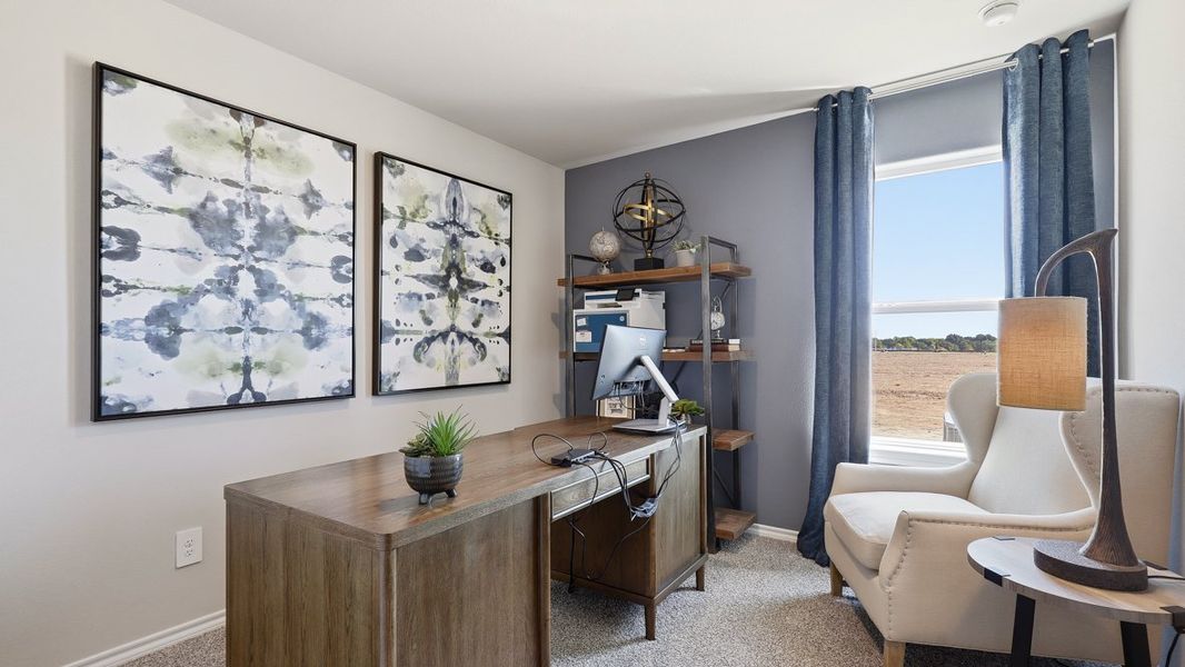 Furnished interior in a model home at Townes Landing in Fort Worth (Image 28).