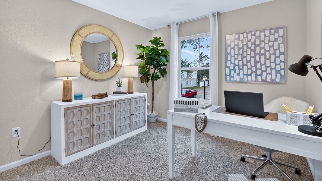 Furnished interior in a model home at Hansen Creek in Jacksonville (Image 23).
