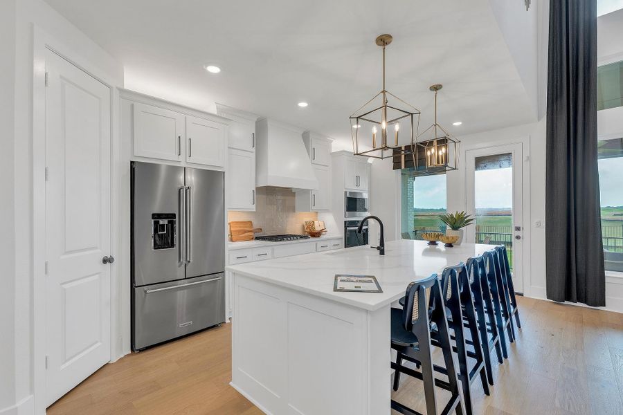 Furnished interior in a model home at The Colony - 50' in Bastrop (Image 16).
