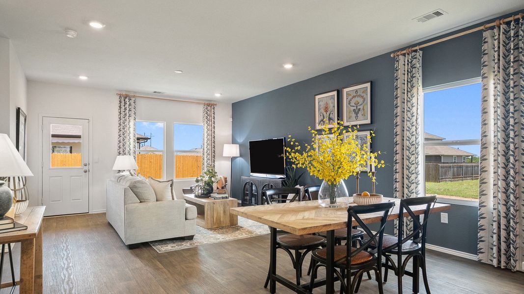 Furnished interior in a model home at Talavera in Kyle (Image 25). Furnished interior in a model home at Talavera in Kyle (Image 25).